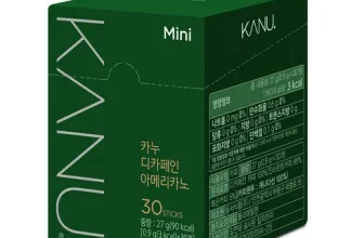 옆집에서 추천받은 카누디카페인미니 후기